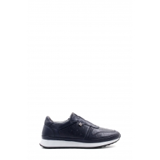 Hakiki Deri Navy Blue Erkek Casual Ayakkabı 951MA109