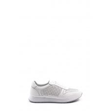 Hakiki Deri Beyaz Erkek Spor Ayakkabı 951MA6530LZR