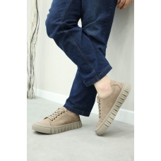 Hakiki Deri Vizon Nubuk Erkek Casual Ayakkabı 951MA025