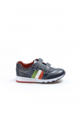 Hakiki Deri Lacivert Unisex Çocuk Casual Ayakkabı 006FA800