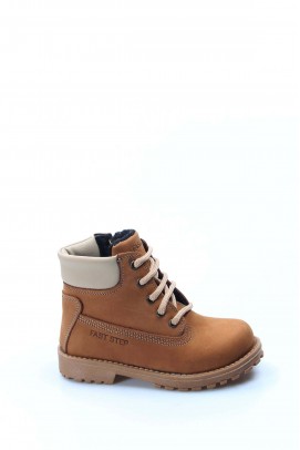 Hakiki Deri Gingery Nubuck Unisex Çocuk Worker Bot 006SPA1002