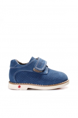 Hakiki Deri Blue Nubuck Unisex Çocuk Casual Ayakkabı 006PA23