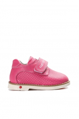 Hakiki Deri Fuşya Nubuk Unisex Çocuk Casual Ayakkabı 006BA23