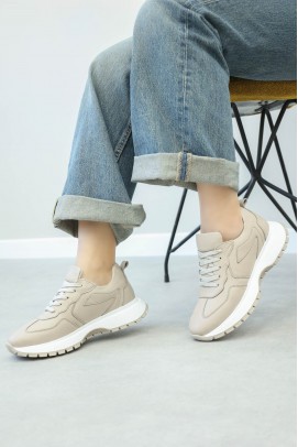 Hakiki Deri Silver Kadın Casual Ayakkabı 136ZA501
