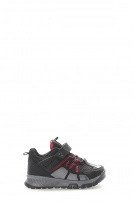 Black Gray Red Unisex Çocuk Sneaker Ayakkabı 615XCA2000