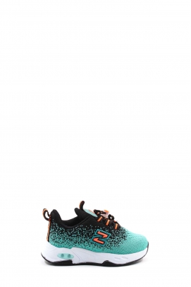 Turquoise Black Unisex Çocuk Sneaker Ayakkabı 461XCA321