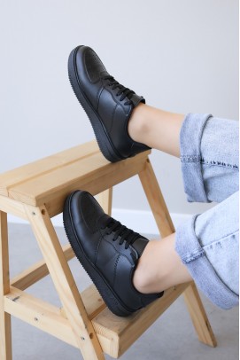 Siyah Kadın Sneaker Ayakkabı 416ZAFAIR
