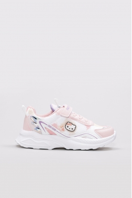 Pudra Beyaz Unisex Çocuk Sneaker Ayakkabı 615XCA305
