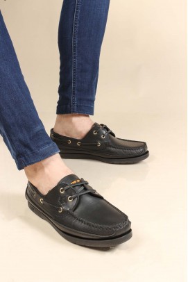 Hakiki Deri Black Erkek Loafer Ayakkabı 628MADAXFAST