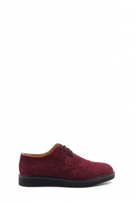 Hakiki Deri Burgundy Suede Erkek Casual Ayakkabı 628MABKN203