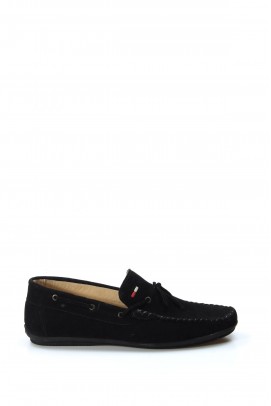 Hakiki Deri Black Suede Erkek Loafer Ayakkabı 628MA01