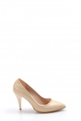 Nude Patent Kadın Stiletto Ayakkabı 629ZA039-087