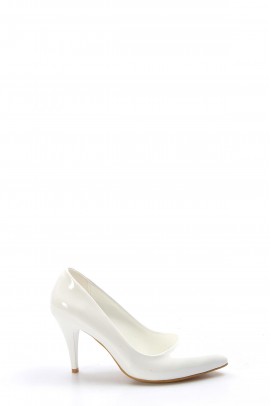 White Patent Kadın Stiletto Ayakkabı 629ZA039-089