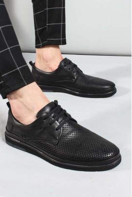 Hakiki Deri Black Erkek Casual Ayakkabı 711MA202-2291