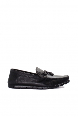 Hakiki Deri Black Erkek Loafer Ayakkabı 783MA61