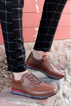 Hakiki Deri Ceviz Erkek Casual Ayakkabı 855MA1312