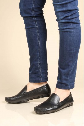 Hakiki Deri Black Erkek Loafer Ayakkabı 858MA400