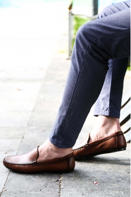 Hakiki Deri Taba Erkek Loafer Ayakkabı 858MA400
