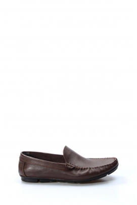 Hakiki Deri Kahve Erkek Loafer Ayakkabı 858MA400
