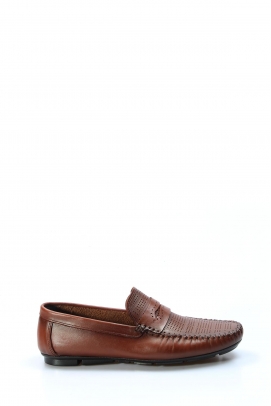 Hakiki Deri Taba Erkek Loafer Ayakkabı 858MA411