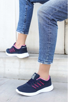 Navy Blue Fujy Kadın Sneaker Ayakkabı 925ZA221