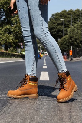 Hakiki Deri Taba Nubuk Unisex Outdoor Bot 938SGA50