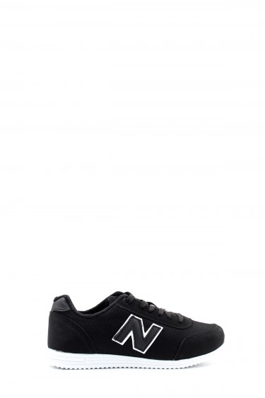 Siyah Beyaz Kadin Sneaker Ayakkabi 590ZA013     