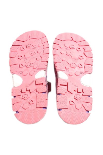 Hakiki Deri Pembe Unisex Çocuk Serisonu Sandalet 574FA2015    