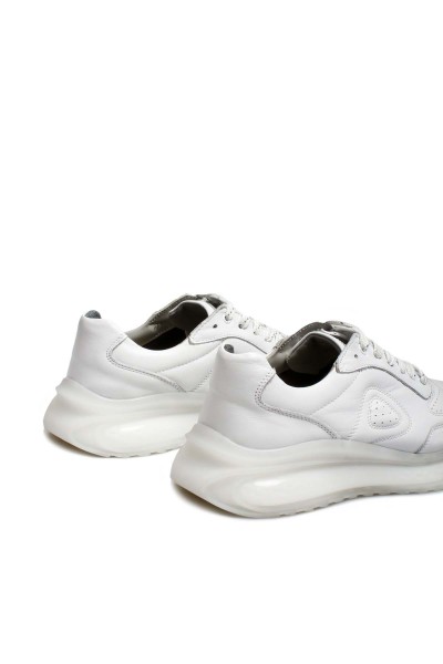 Hakiki Deri Beyaz Erkek Casual Ayakkabı 717MA17231    