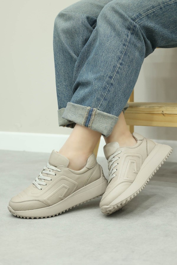 Hakiki Deri Silver Kadin Casual Ayakkabi 136ZA507    