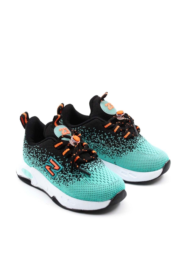 Turkuaz Siyah Unisex Çocuk Sneaker Ayakkabı 461XCA321     