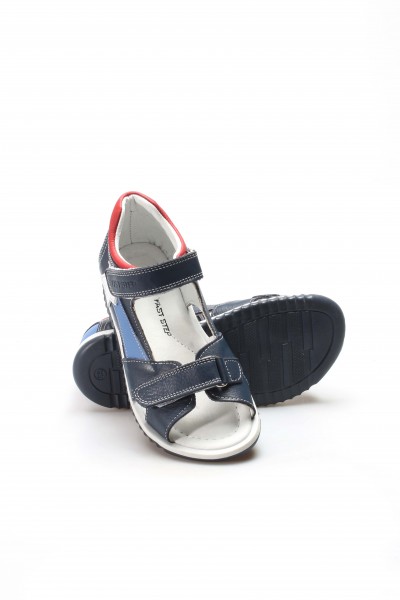 Hakiki Deri Lacivert Unisex Çocuk Klasik Sandalet 006FA700    