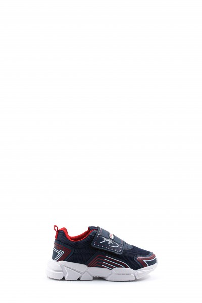 Lacivert Kırmızı Unisex Çocuk Sneaker Ayakkabı 133XCAA-35     
