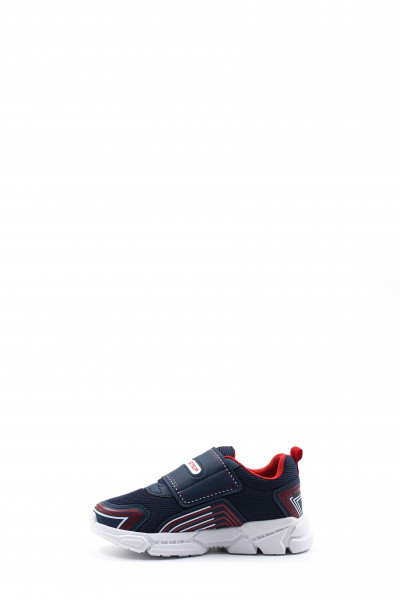 Lacivert Kırmızı Unisex Çocuk Sneaker Ayakkabı 133XCAA-35     