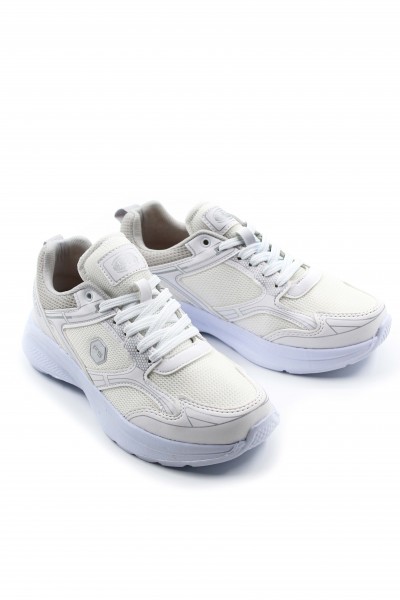 Beyaz Gümüş Kadın Sneaker Ayakkabı 140ZA585     