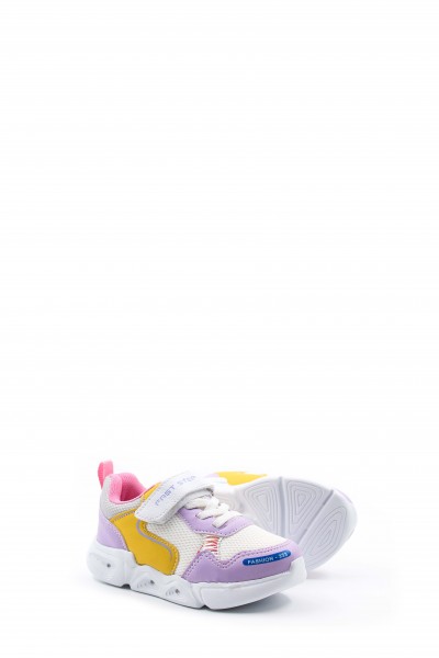 Lila Beyaz Unisex Çocuk Sneaker Ayakkabı 141XCA018     