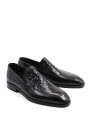 Hakiki Deri Siyah Kroko Erkek Klasik Ayakkabı 144MA3020    