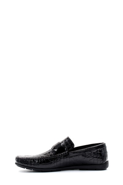 Hakiki Deri Siyah Rugan Erkek Klasik Ayakkabı 278MA2094    