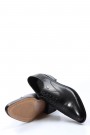 Hakiki Deri Kösele Siyah Erkek Klasik Ayakkabı 278MA1609-1   