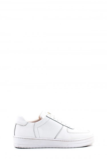 Hakiki Deri Beyaz Unisex Sneaker Ayakkabi 401XAF45    