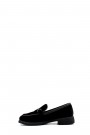 Hakiki Deri Siyah Süet Kadın Casual Ayakkabı 408ZA708-254    