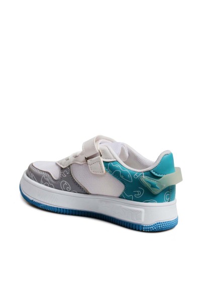 Buz Beyaz Turkuaz Unisex Çocuk Sneaker Ayakkabı 461XCA3002     