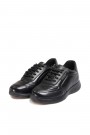 Hakiki Deri Siyah Kadın Spor Ayakkabı 517ZA5031    