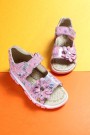 Hakiki Deri Pembe Bebek Klasik Sandalet 574BA2015    