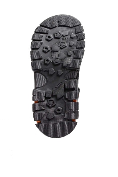 Hakiki Deri Siyah Unisex Çocuk Klasik Sandalet 574XCA1005    