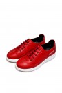 Hakiki Deri Kırmızı Kadın Casual Ayakkabı 583ZA402    