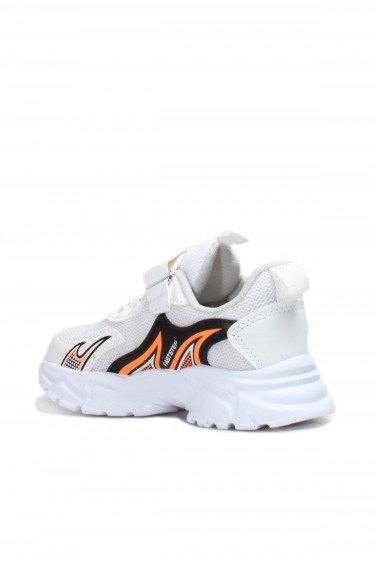 Beyaz Siyah Unisex Çocuk Sneaker Ayakkabı 587XCA4016     
