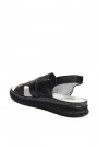 Hakiki Deri Siyah Kadın Klasik Sandalet 593ZA2014    