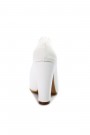 Beyaz Kadın Kalın Topuklu Ayakkabı 610ZA1801     