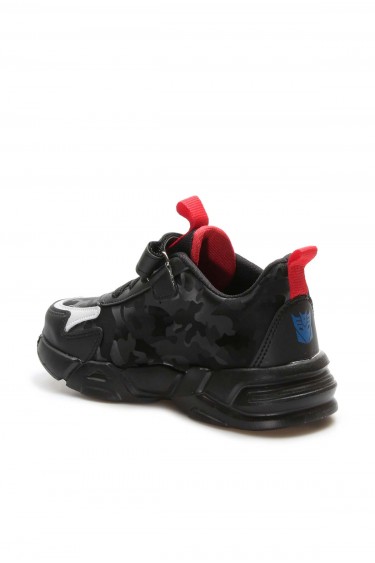 Siyah Gri Unisex Çocuk Sneaker Ayakkabı 615XCA023     